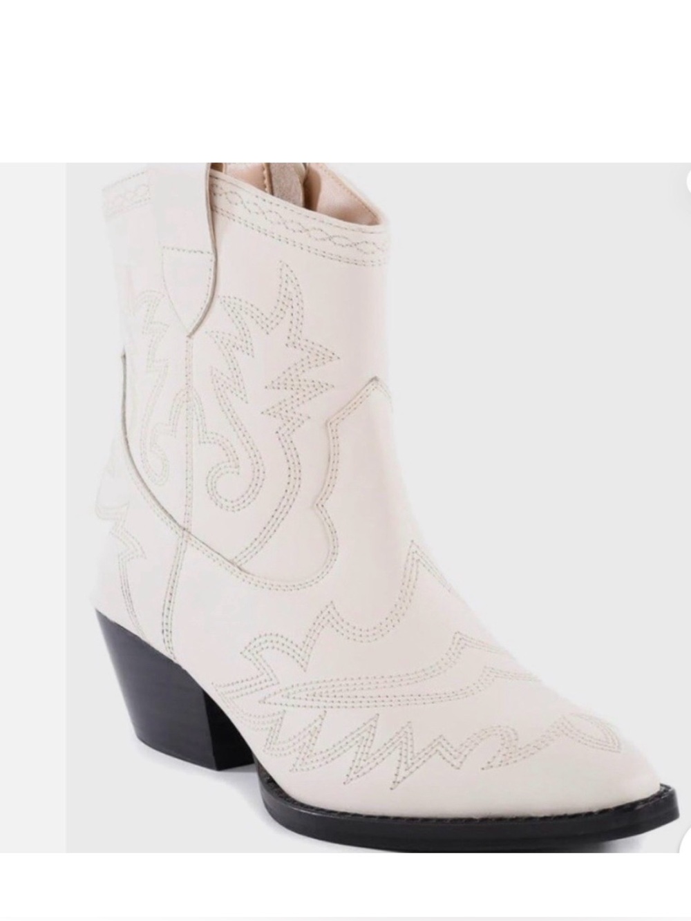 Seychelles Cream / off white Eagle Rock Leather Western ankle boot size 7.5